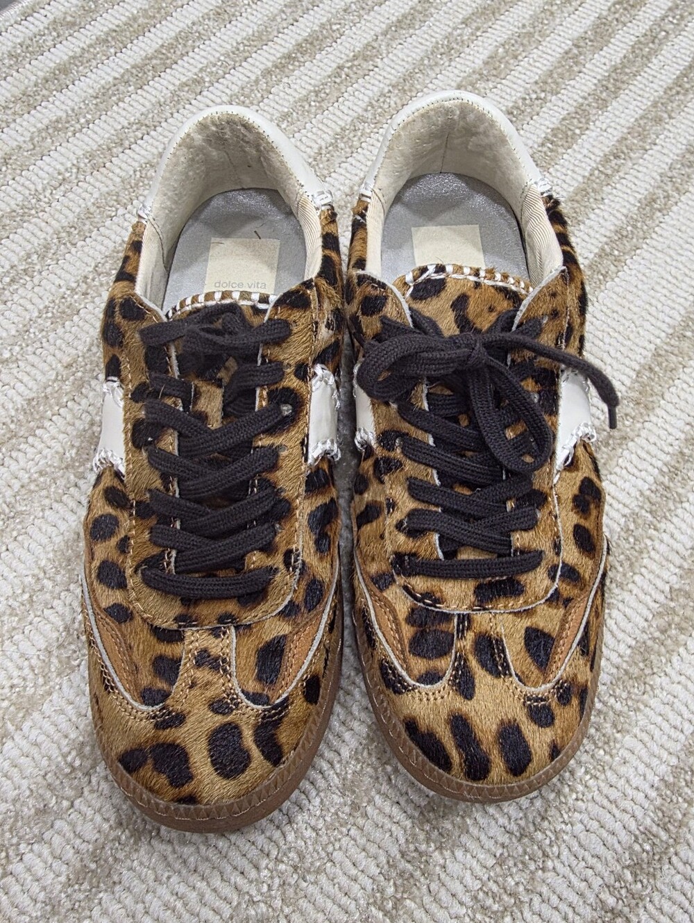 Dolce Vita Women's Notice Stitch Leopard Sneakers